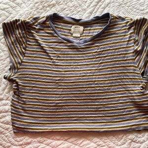 RVCA Striped Short Sleeve Top